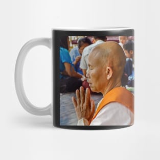 Nun Praying. Mug